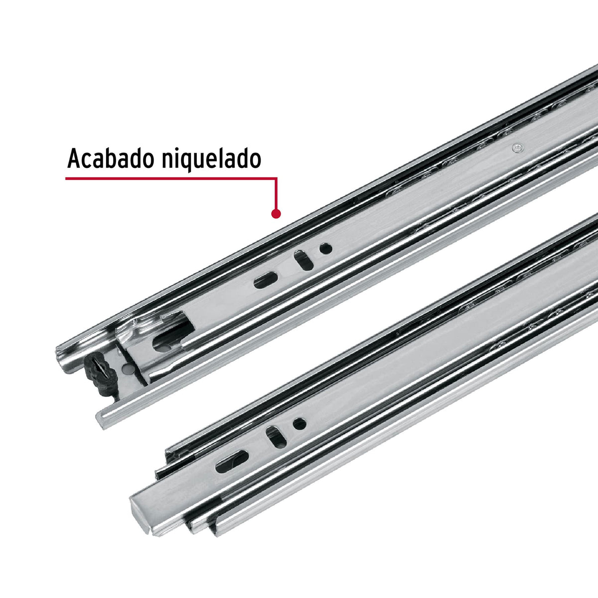 BOLSA CON 2 CORREDERAS EXTENSIÓN 30 CM P/CAJÓN, ANCHO 3.5 CM 43284 *