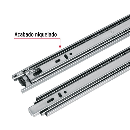 BOLSA CON 2 CORREDERAS EXTENSIÓN 30 CM P/CAJÓN, ANCHO 3.5 CM 43284 *