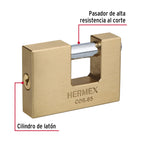 CANDADO ANTIPALANCA, 65MM, CUERPO DE LATÓN LLAVE TRADICIONAL 43356 *