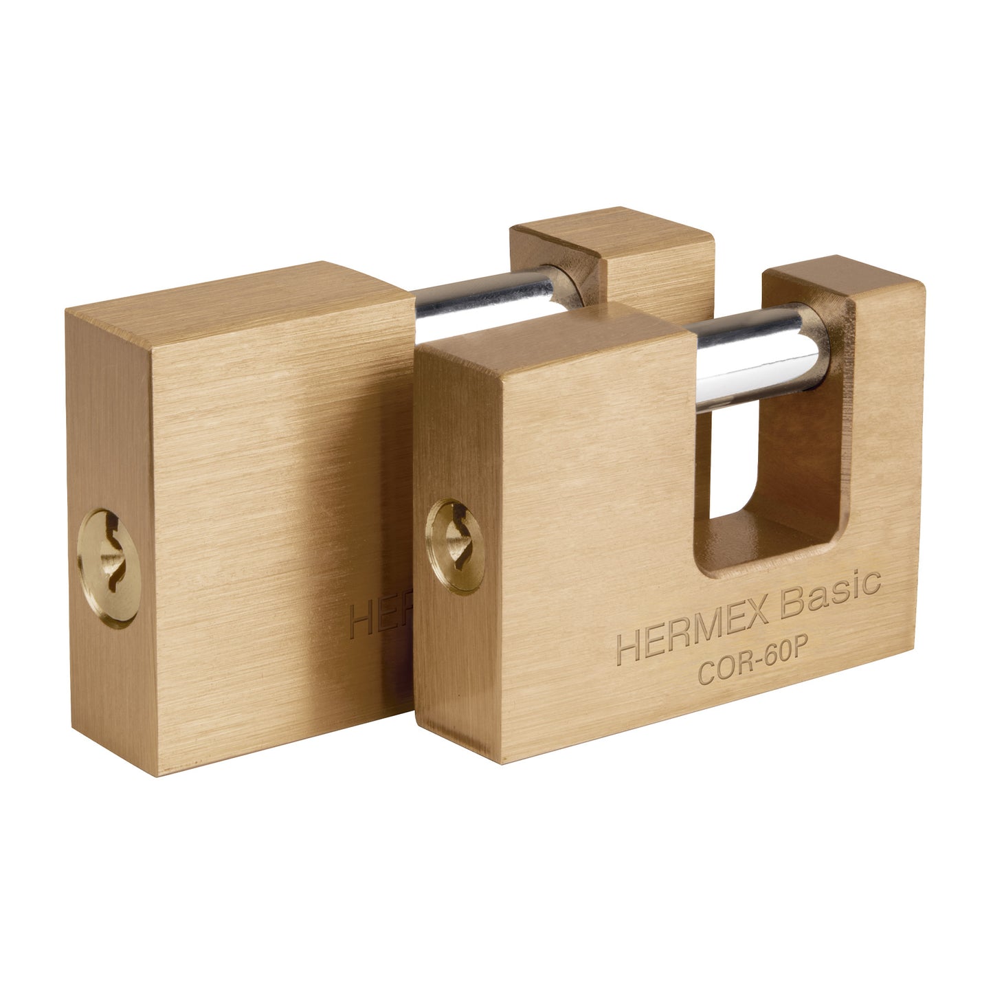 CANDADO ANTIPALANCA 60 MM CUERPO DE LATÓN, HERMEX BASIC 22518 *