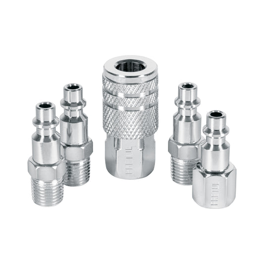 JUEGO DE 4 CONECTORES Y 1 COPLE PARA COMPRESOR, PRETUL 27021 *