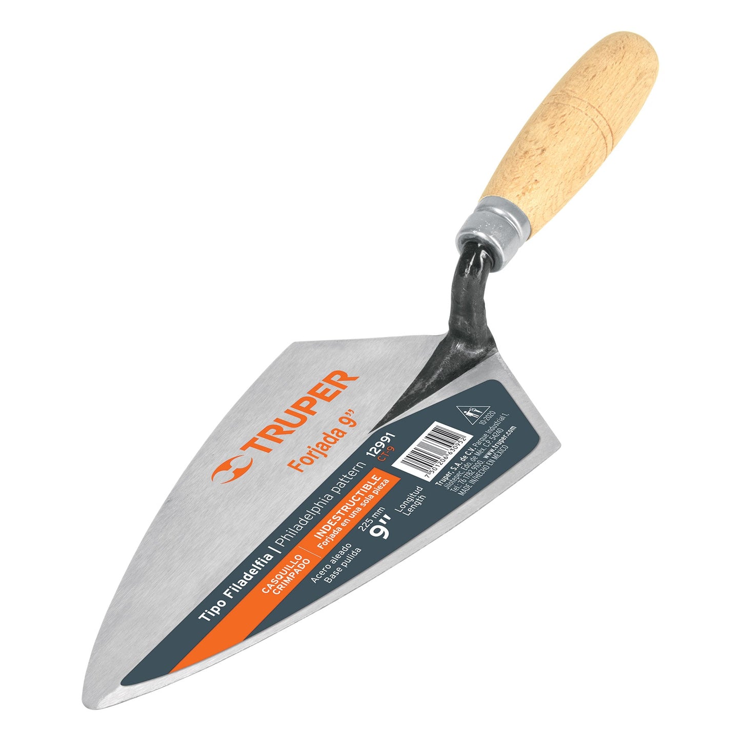 CUCHARA PARA ALBAÑIL 9' FORJADA TIPO FILADELFIA, TRUPER 12991 *