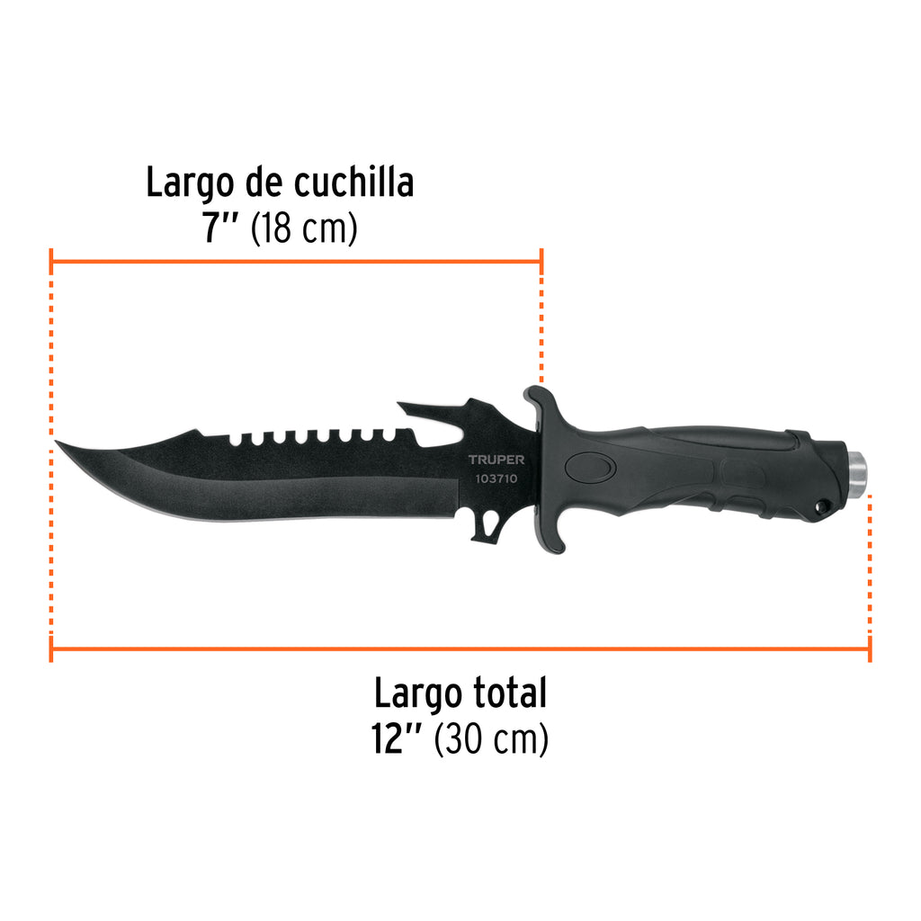 CUCHILLO TÁCTICO PARA CAMPISMO 7'' 103710 *