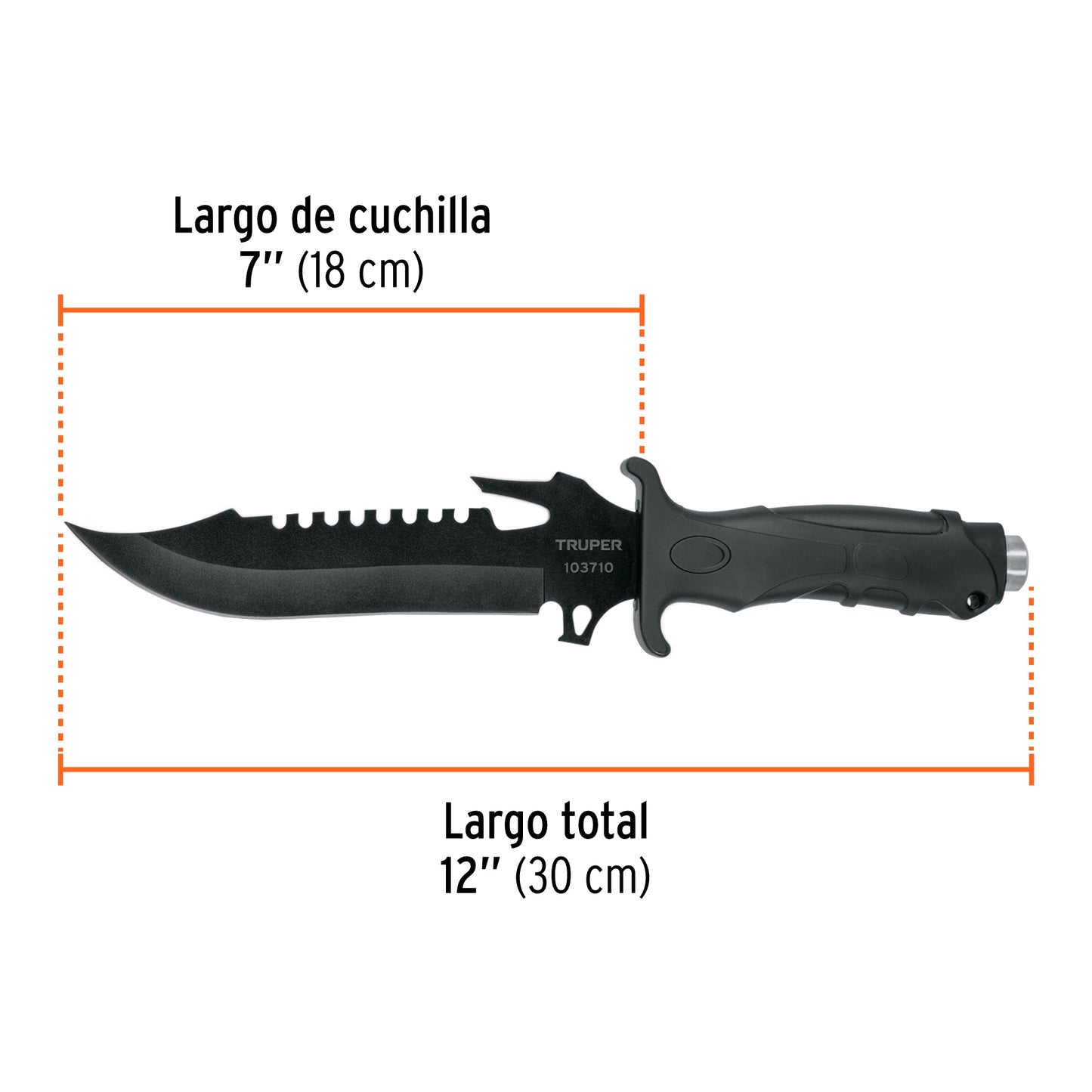 CUCHILLO TÁCTICO PARA CAMPISMO 7'' 103710 *