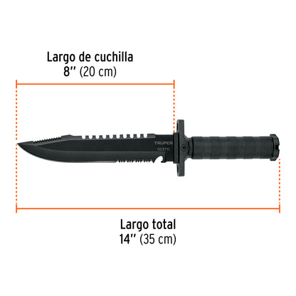 CUCHILLO TÁCTICO DE MONTE 8'', TRUPER 103711 *