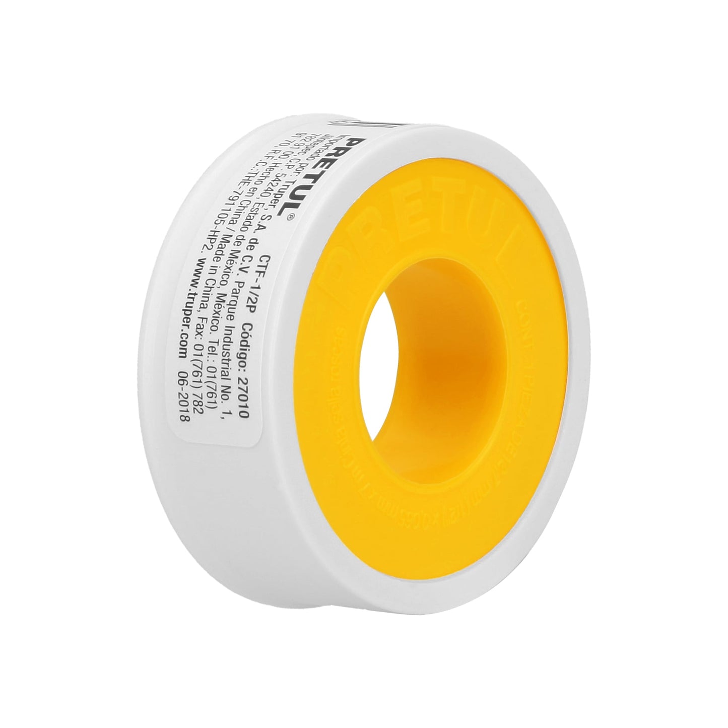 Cinta sella roscas 1/2" x 7m, PRETUL