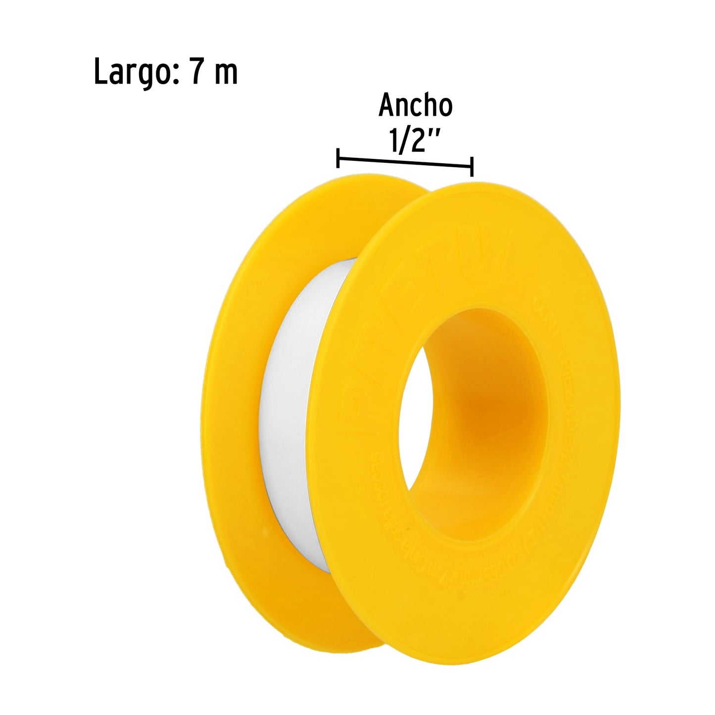 Cinta sella roscas 1/2" x 7m, PRETUL