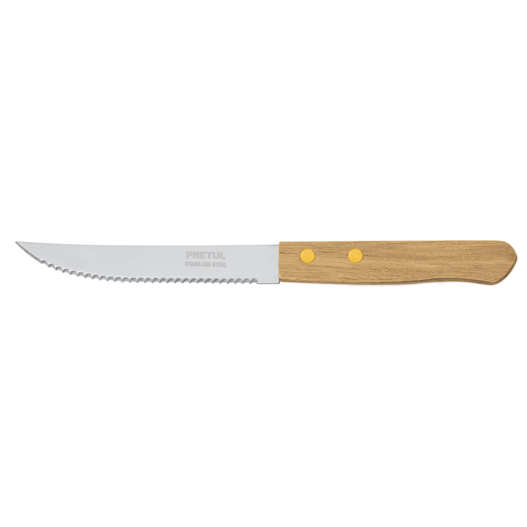 CUCHILLO DE SIERRA 5" MANGO DE MADERA, PRETUL 23083 *