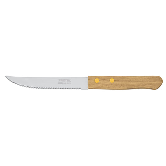 CUCHILLO DE SIERRA 5" MANGO DE MADERA, PRETUL 23083 *