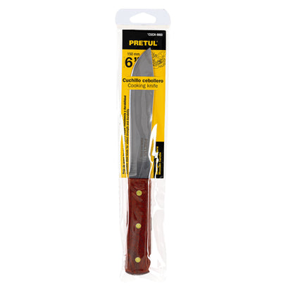 CUCHILLO CEBOLLERO 6" MANGO DE MADERA, PRETUL 23076 *