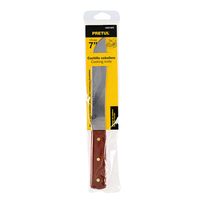 CUCHILLO CEBOLLERO 7'' MANGO DE MADERA, PRETUL 23077 *