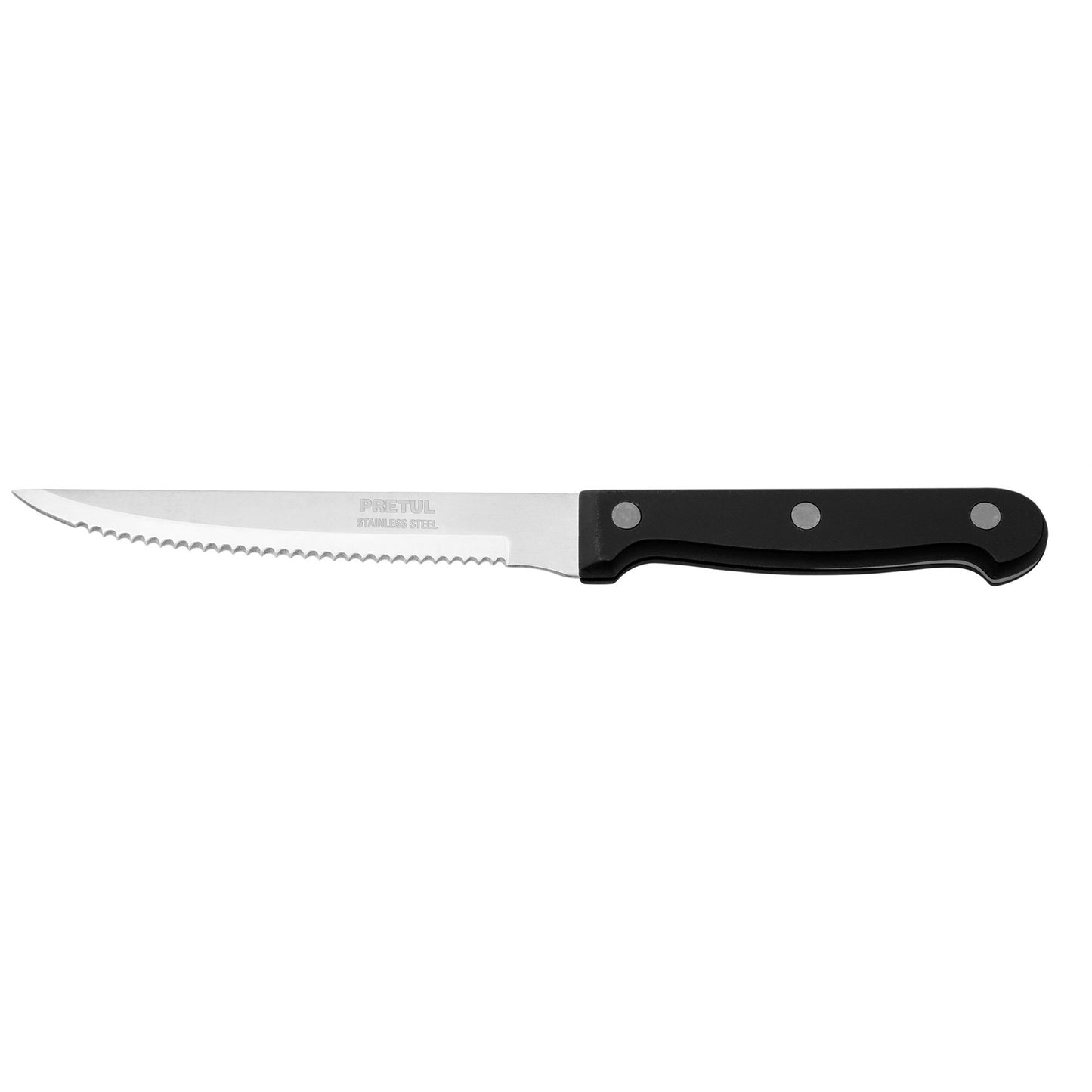 CUCHILLO CON SIERRA 5'' MANGO DE PLÁSTICO, PRETUL 23092 *