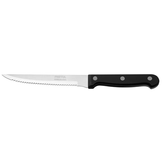 CUCHILLO CON SIERRA 5'' MANGO DE PLÁSTICO, PRETUL 23092 *