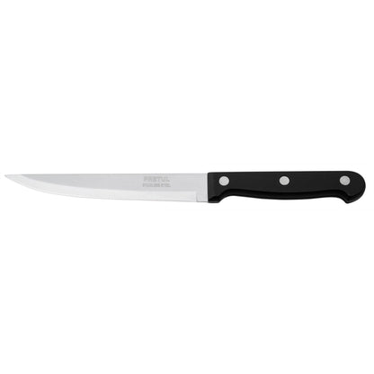 CUCHILLO LISO PARA ASADO 5" MANGO DE PLÁSTICO, PRETUL 23093 *