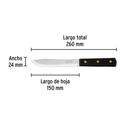 CUCHILLO CEBOLLERO 6" MANGO DE POLIPROPILENO, PRETUL 23085 *