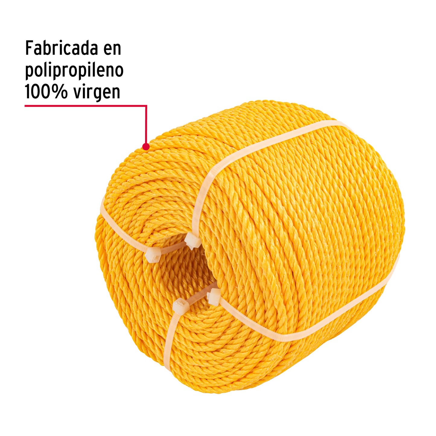 ROLLO DE CUERDA DE POLIPROPILENO 4MM 119M 40092 *