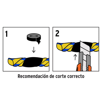 METRO CUERDA AMARILLA 6MM, FIERO 40175 *