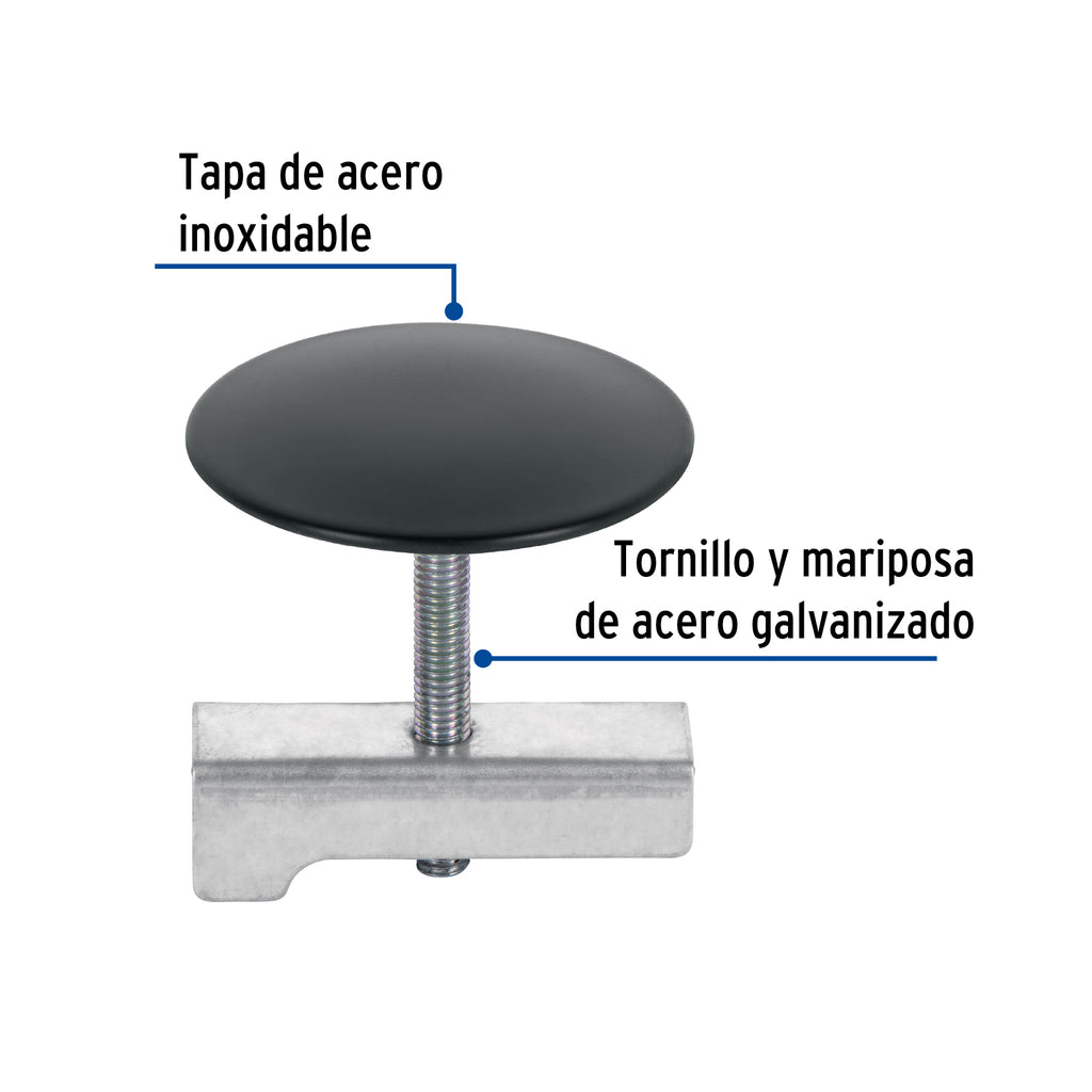 CUBRETALADRO DE NEGRO 1- 3/4'', DÍAMETRO 43MM, FOSET 48097 P