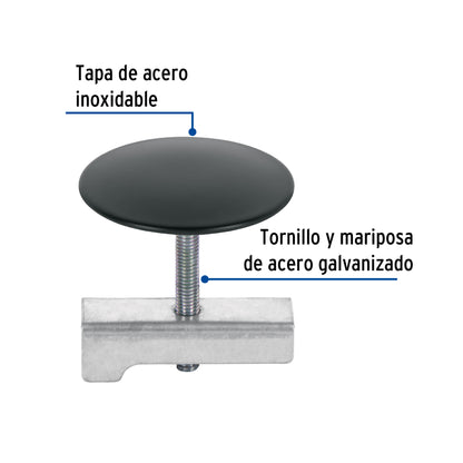 CUBRETALADRO DE NEGRO 1- 3/4'', DÍAMETRO 43MM, FOSET 48097 P