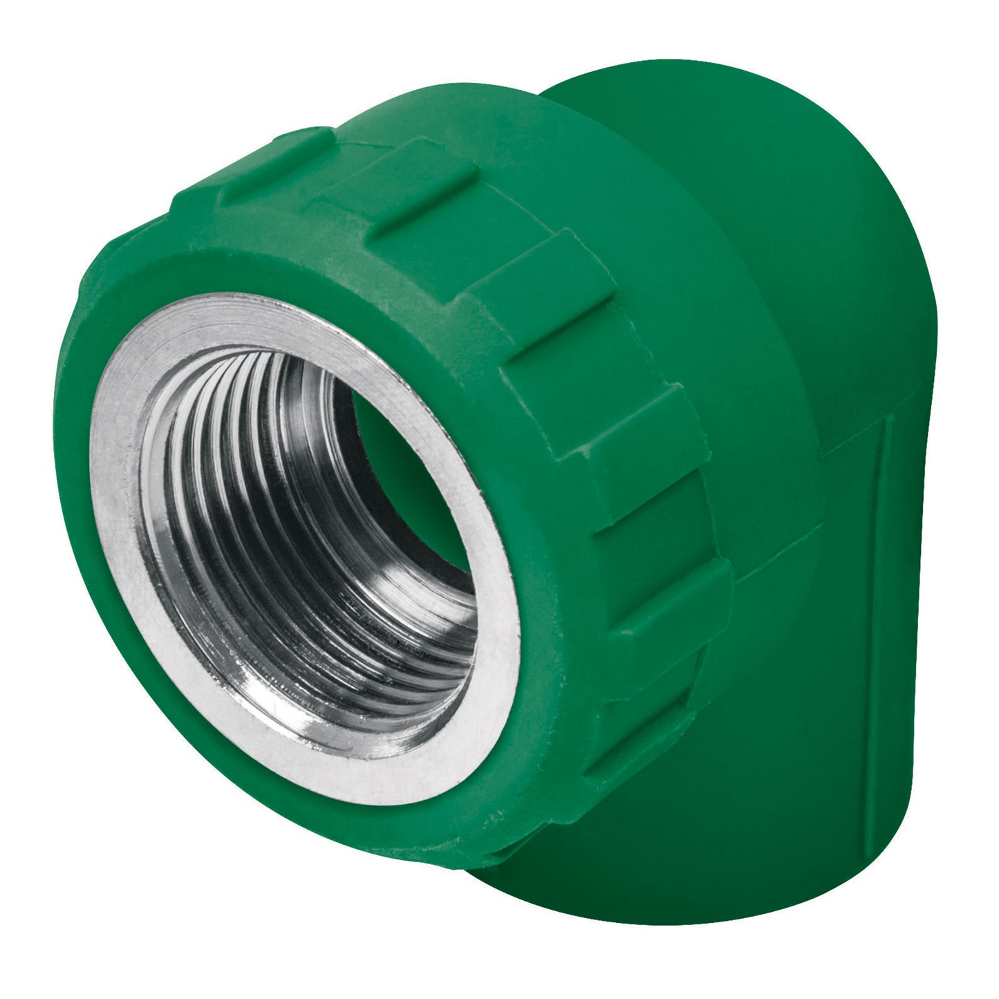 Codo 90° PPR de 1/2" hembra con inserto metálico, Foset