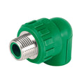 Codo 90° PPR de 1/2" macho con inserto metálico, Foset