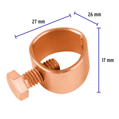 CONECTOR PARA VARILLA A TIERRA, VOLTECK 46125