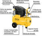 COMPRESOR DE 20L CON ACCESORIOS, PRETUL 27106 *