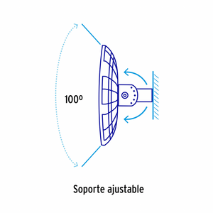 LUMINARIO DE LED 200 W HIGH BAY, VOLTECK 46794 N