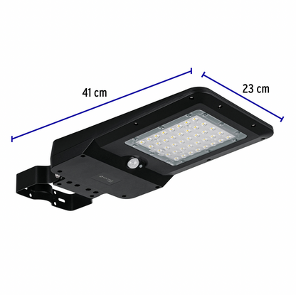 LUMINARIO SUBURBANO DE LED 15 W CON PANEL SOLAR, VOLTECK 46958 P