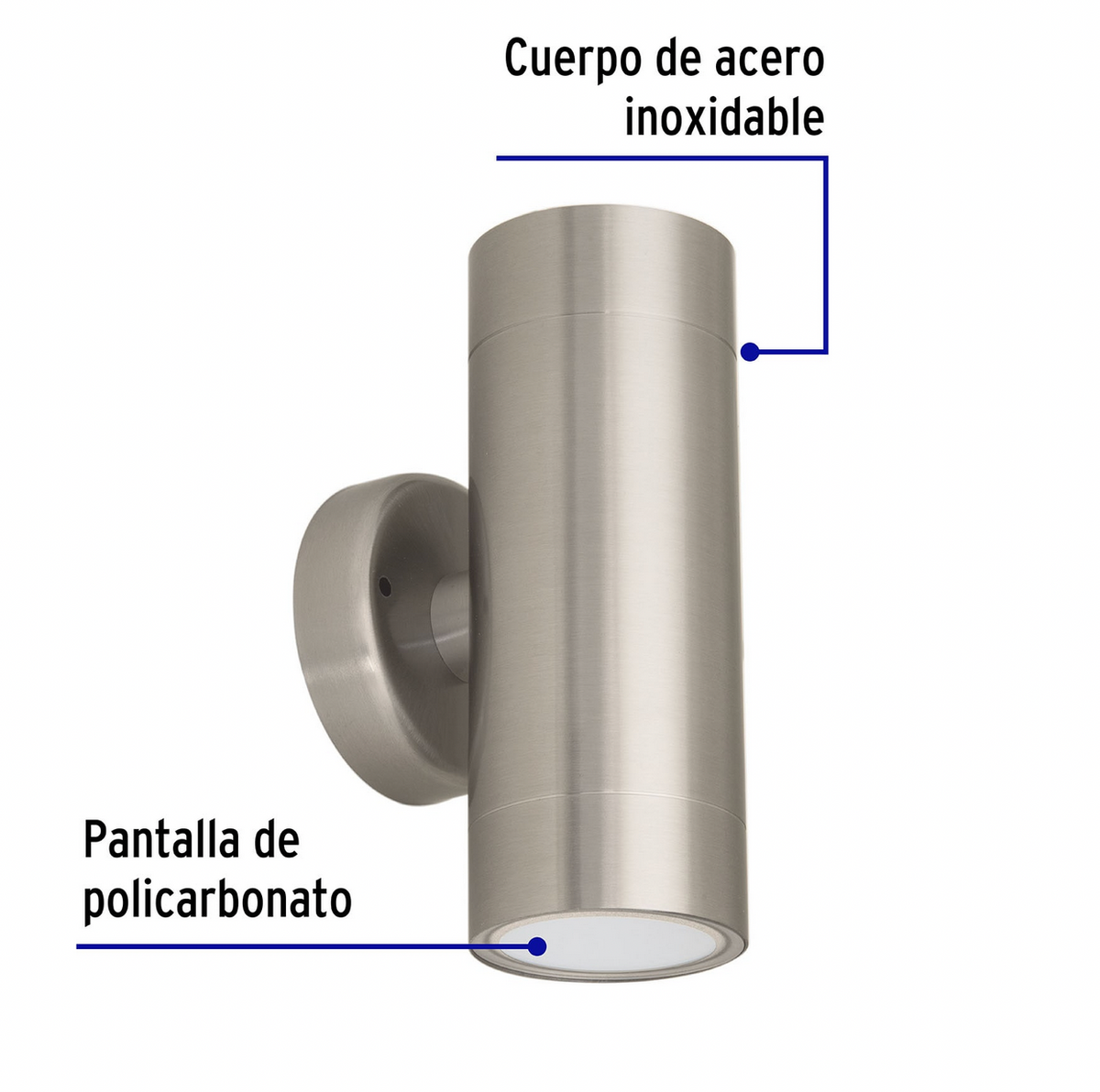 ARBOTANTE SATÌN DE LED 10 W DE ACENTO 2 SPOTS LUZ CALIDA