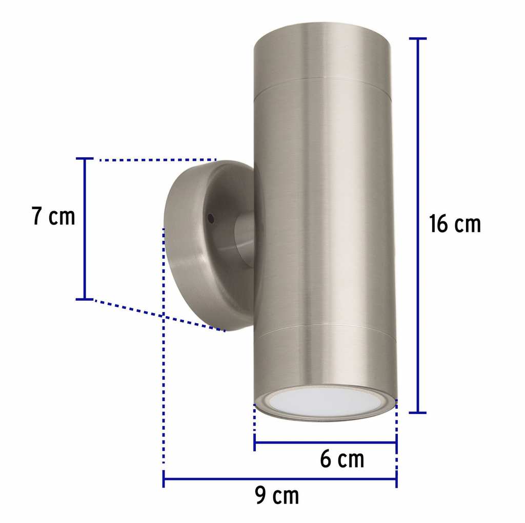 ARBOTANTE SATÌN DE LED 10 W DE ACENTO 2 SPOTS LUZ CALIDA
