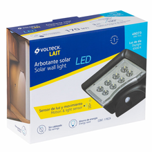 Cargar imagen en el visor de la galería, ARBOTANTE SOLAR LED 4 W CON SENSOR DE MOVIMIENTO, VOLTECK 49073 *
