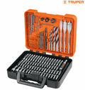 JUEGO DE 100 BROCAS Y PUNTAS EN ESTUCHE PLASTICO, TRUPER 100872 *L