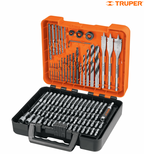 JUEGO DE 100 BROCAS Y PUNTAS EN ESTUCHE PLASTICO, TRUPER 100872 *L