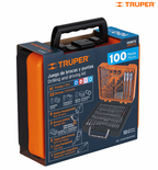 JUEGO DE 100 BROCAS Y PUNTAS EN ESTUCHE PLASTICO, TRUPER 100872 *L