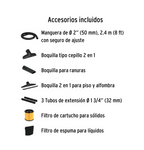 ASPIRADORA DE SOLIDOS Y LIQUIDOS DE 5 GAL EN ACERO INOX 101523 *
