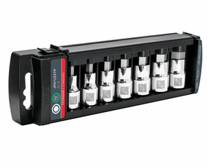 JUEGO DE 7 DADOS CUADRO 1/2' PUNTA HEXAGONAL STD, TRUPER 102239 N