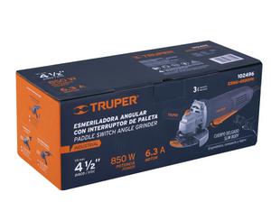 ESMERILADORA INTERRUPTOR DE PALETA 4-1/2', INDUSTRIAL, 850 W 102496 N