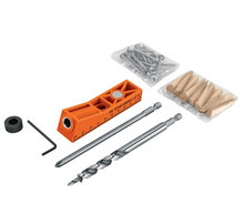 Cargar imagen en el visor de la galería, JUEGO DE PLANTILLA PARA UNIONES OCULTAS CON UN TORNILLO 102595 N
