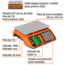 Cargar imagen en el visor de la galería, BASCULA ELCTRONICA MULTIFUNCIONES CAPACIDAD 20KG, TRUPER 102651 *
