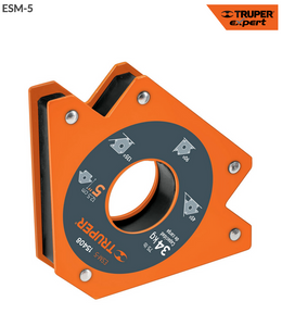 ESCUADRA MAGNÉTICA 5" PARA SOLDAR, CAPACIDAD 34 KG, TRUPER  15408 N