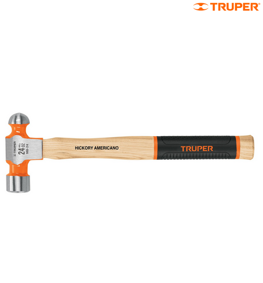 MARTILLO PULIDO DE BOLA 12 OZ MANGO HICKORY, TRUPER GRIP 16901 *
