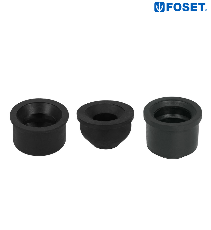CHUPÓN DE HULE NEGRO, 1-1/2" X 1-1/4", FOSET	49625 P
