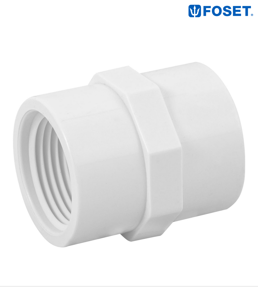 ADAPTADOR HEMBRA DE PVC 1/2", FOSET 45432 N