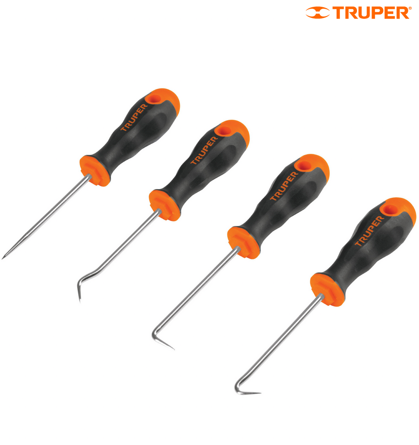 JUEGO DE 4 PUNTAS Y GANCHOS MULTIUSOS TRUPER 14210 P