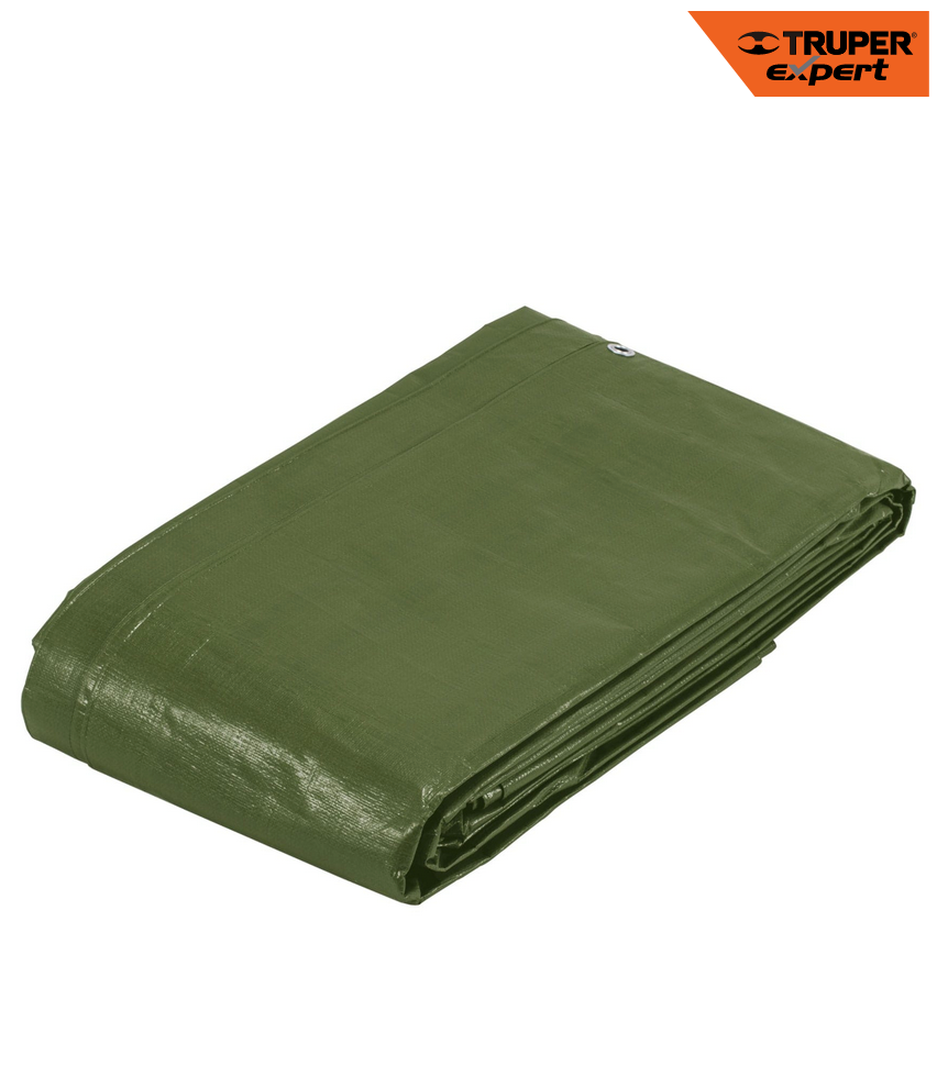 LONA USO RUDO, VERDE OLIVO, 4 X 6 M, TRUPER EXPERT 16376 *