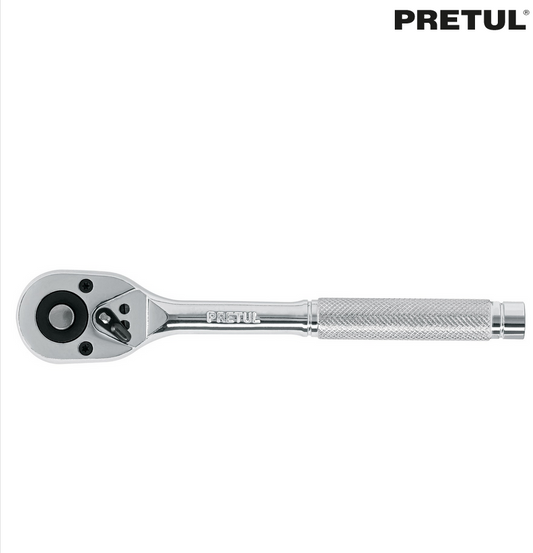 MATRACA CUADRO 3/8" CABEZA DE PERA LIBERACIÓN RÁPIDA, PRETUL 21161 N