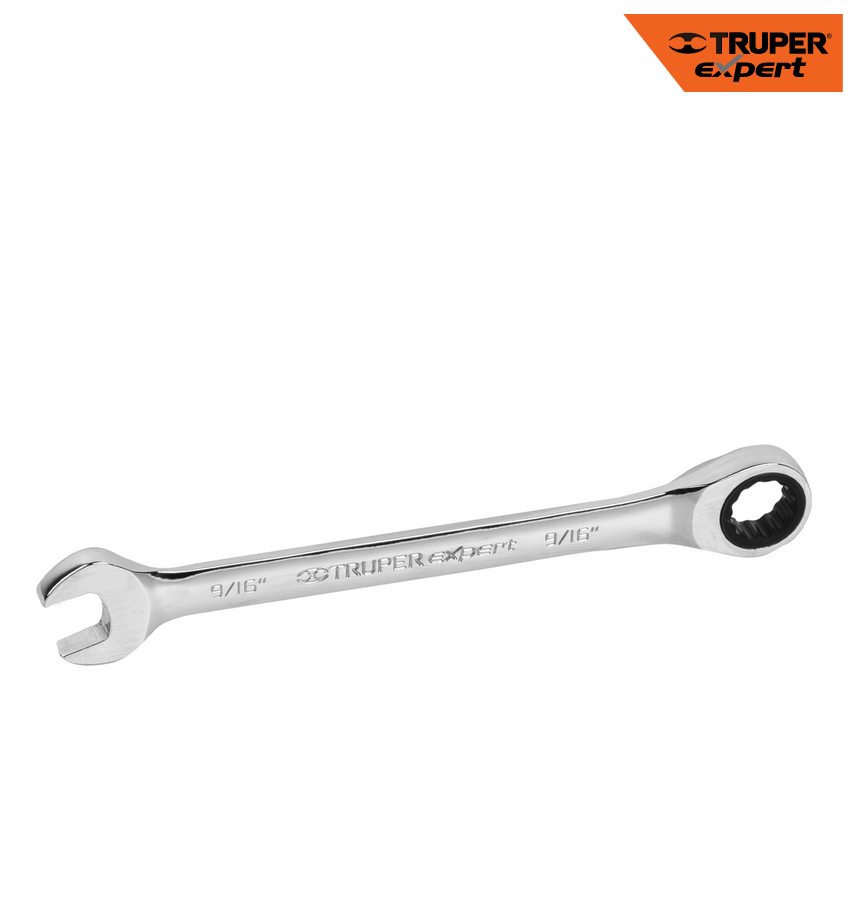 LLAVE COMBINADA CON MATRACA 1/4" X 120 MM LARGO, EXPERT 13601 P