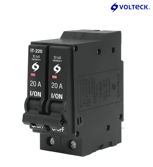 INTERRUPTOR TERMOMAGNECTICO 2 POLOS 20A VOLTECK 46704 P
