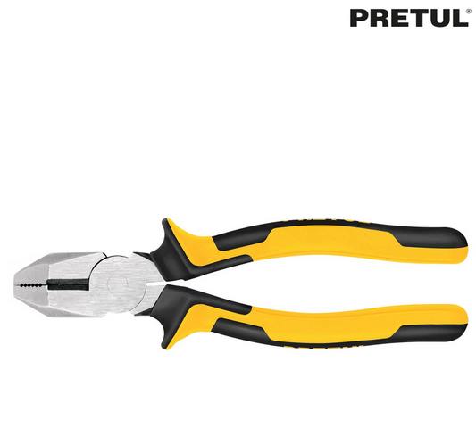 PINZA P/ELECTRICISTA 8" USO RUDO, COMFORT GRIP, PRETUL 27154 P
